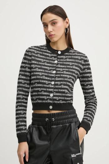Sveter Tommy Jeans dámsky, čierna farba, DW0DW19340