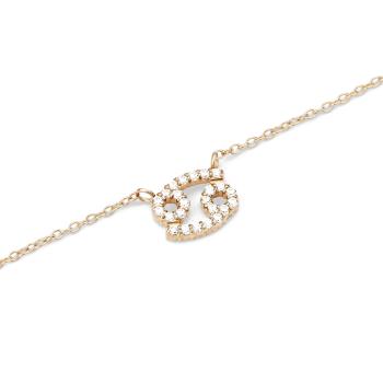Daniel Wellington Štýlový pozlátený náhrdelník znamenia Rak Crystal Zodiac DW00400922