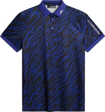 J.Lindeberg Tour Tech Print Tiger Clematis 2XL Polo košeľa