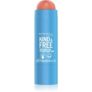 Rimmel Kind & Free multifunkčné líčidlo na oči, pery a tvár odtieň 002 Peachy Cheeks 5 g