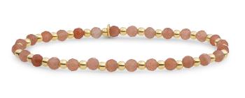 Sparkling Jewels Korálkový náramok so slnečným kameňom SBG-GEM58-3MM-MIX