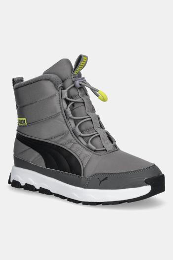 Detské zimné topánky Puma Evolve Boot Jr čierna farba, 392644