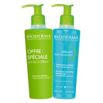 Bioderma Súprava čistiacich penivých gélov pre zmiešanú až mastnú pleť Sébium Gel Moussant Duo