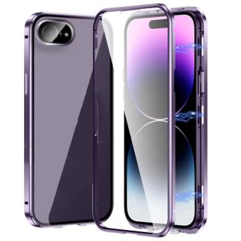 Magnetický kryt 360 pre Apple iPhone 16e fialový