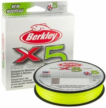 Berkley x5 Braid Flame Green 0,25 mm 150 m 27,0 kg Šnúra