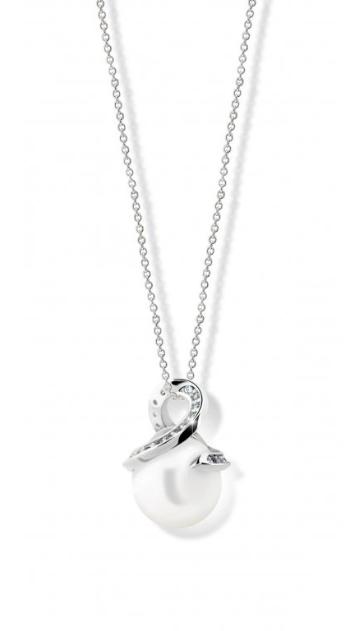 Cutie Jewellery Luxusný prívesok z bieleho zlata s pravou perlou Z6311-3154-40-C4-X-2