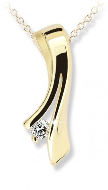 Cutie Jewellery Nadčasový prívesok zo žltého zlata so zirkónom Z6310-1796-40-10-X-1