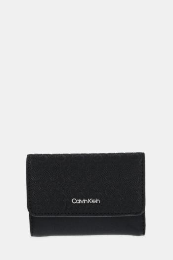 Peňaženka Calvin Klein dámska, čierna farba, LV04F1038G