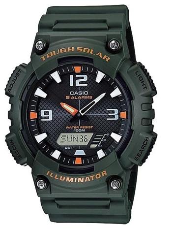 PÁNSKE HODINKY CASIO AQ-S810W-3AV (zd044k) - SOLÁRNE NAPÁJANIE + BOX