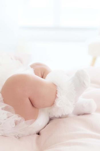 Ponožky pre bábätká Mayoral Newborn biela farba