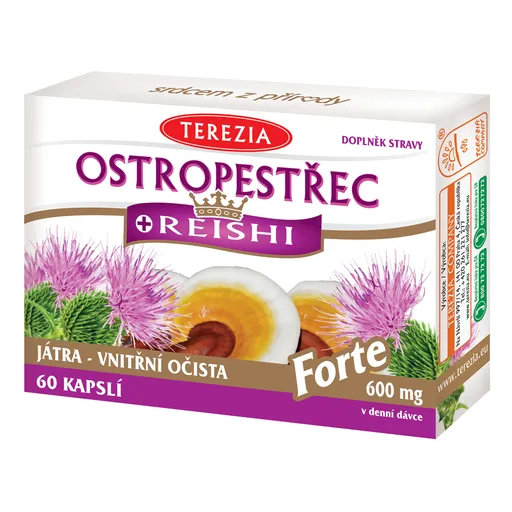 Terezia Company Ostropestrec + Reishi 60 kapsúl