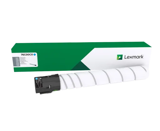 Lexmark 76C00C0 azúrový (cyan) originálny toner