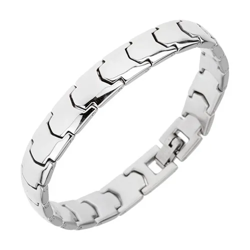 Náramok z chirurgickej ocele, lesklé články, šípky