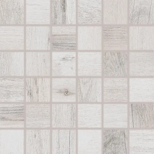 Mozaika Rako Saloon bielošedá 30x30 cm mat DDM06745.1