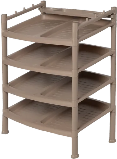 Botník 4 poschodia Brown 52 x 34 x 67 cm