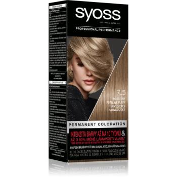 Syoss Color permanentná farba na vlasy odtieň 7-5 Natural Ashy Blond 1 ks