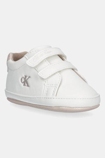 Topánky pre bábätká Calvin Klein Jeans biela farba, V0A9-82005