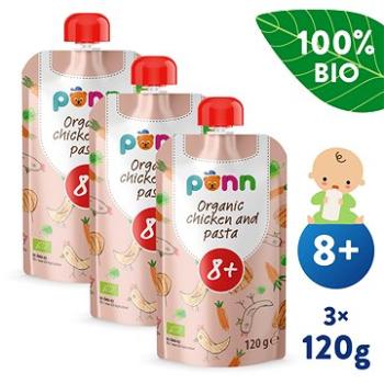 SALVEST Ponn BIO Kuriatko s cestovinami 3× 120 g (8594200260798)