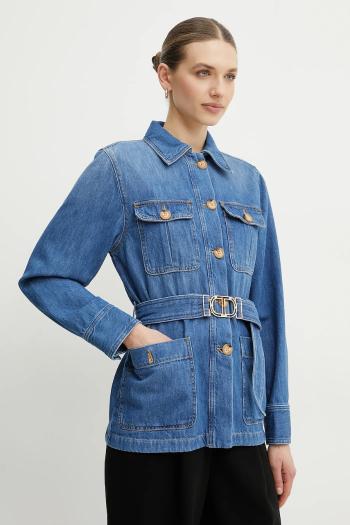 Rifľová bunda Twinset prechodná, 251TP2610