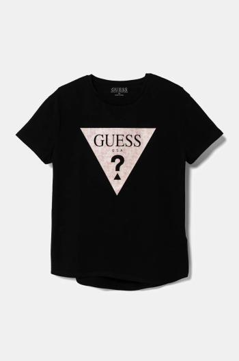Detské tričko Guess čierna farba, J5RI18 K6YW4