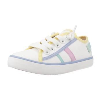 Geox  J GISLI G.F CANVAS  Módne tenisky Biela