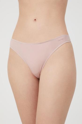 Tangá Calvin Klein Underwear ružová farba,,000QF6816E