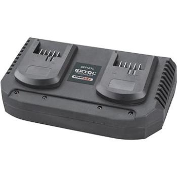 EXTOL PREMIUM nabíjačka SHARE20V, 2× 3,5 A (8891894)