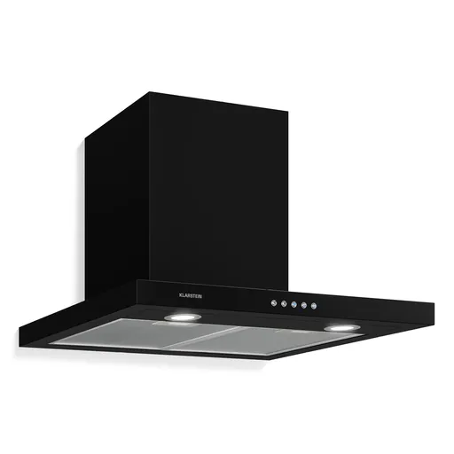 Klarstein Limelight, digestor, 60 cm, nástenný, 600 m³/h, čierny