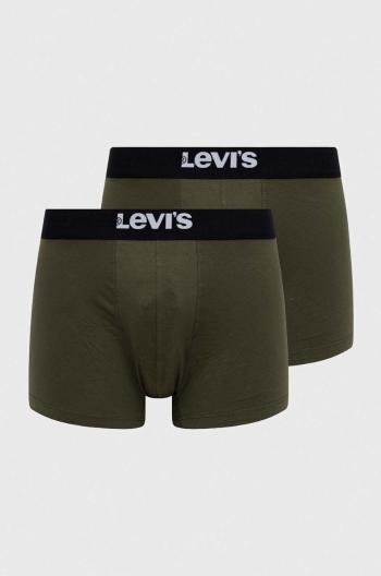 Boxerky Levi's 2-pak pánske, zelená farba