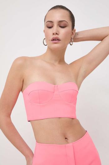 Top MAX&Co. x Anna Dello Russo ružová farba, jednofarebný