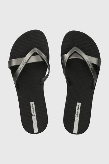 Žabky Ipanema KIREI FEM dámske, čierna farba, na plochom podpätku, 81805-AT157