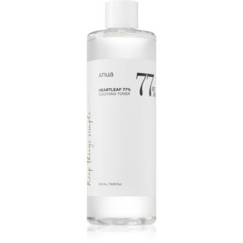 Anua Heartleaf 77% Soothing Toner čistiace a upokojujúce tonikum pre obnovu kožnej bariéry 500 ml