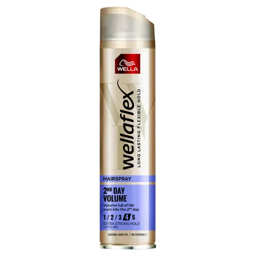 WELLAFLEX 2nd Day Volume Lak na vlasy Extra silné spevnenie 250 ml