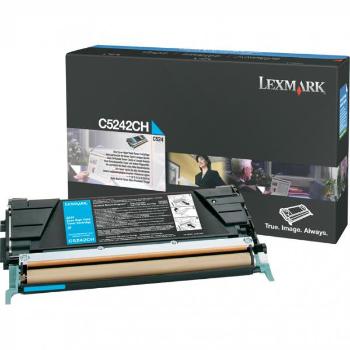 Lexmark C5242CH azúrový (cyan) originálny toner