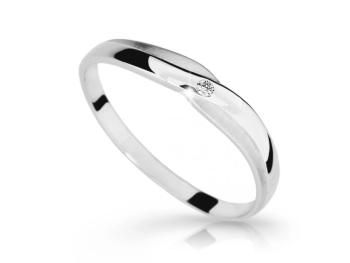 Cutie Diamonds Jemný prsteň z bieleho zlata s briliantom DZ6875-2006-10-X-2 54 mm