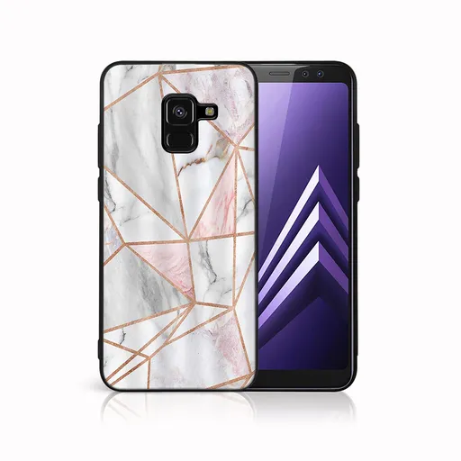 MY ART Ochranný kryt pre Samsung Galaxy A8 2018 (A530) PINK MARBLE (143)