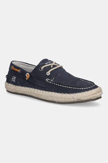 Semišové espadrilky Pepe Jeans TOURIST DECK tmavomodrá farba, PMS10335