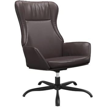 Relaxačné kreslo hnedé umelá koža, 341406
