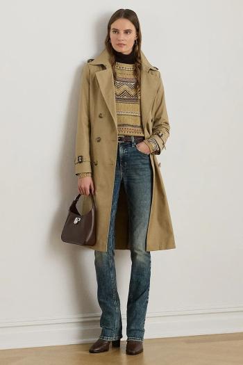 Kabát Lauren Ralph Lauren béžová farba, 297951255