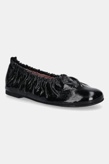 Kožené balerínky Pretty Ballerinas Faye čierna farba, 52554_001