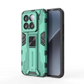 SUPERSONIC Ochranný obal so stojanom pre Xiaomi 15 zelený