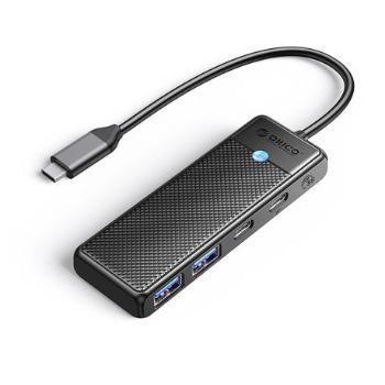 Orico PAPW2AC-C3 HUB adaptér USB-C - 2x USB 3.0 / 2x USB-C 3.0, čierny