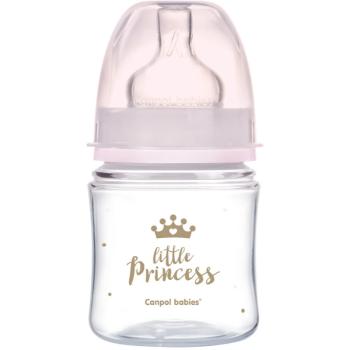 Canpol babies Royal Baby dojčenská fľaša 0m+ Pink 120 ml