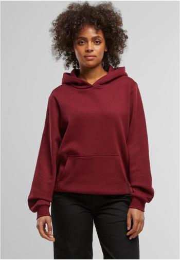 Urban Classics Ladies Organic Loose Brushed Fleece Hoody burgundy - S