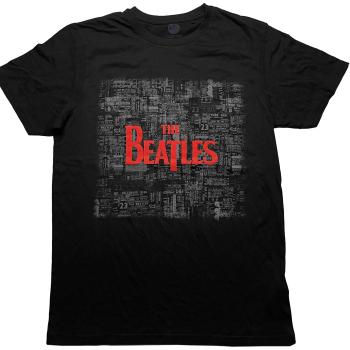 The Beatles tričko Tickets & Logo Čierna XXL