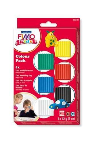 FIMO Gyurma készlet, 6x42 g, égethető, FIMO "Kids Color Pack...