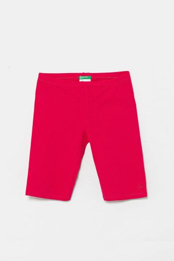 Detské krátke nohavice United Colors of Benetton ružová farba, jednofarebné, 3MT1C901D