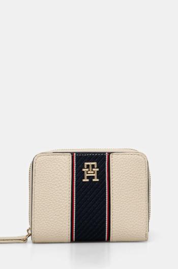 Peňaženka Tommy Hilfiger dámska, béžová farba, AW0AW16924