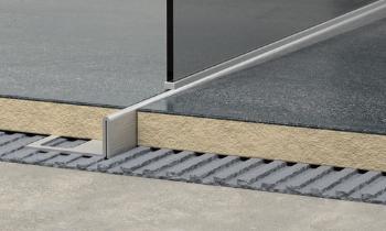 Lišta ľavá Havos kartáčovaný, nerez, dĺžka 150 cm, výška hrany 12 mm, SPNRZK12150L