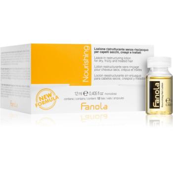 Fanola Nourishing intenzívne hydratačné sérum pre suché a poškodené vlasy 12x12 ml